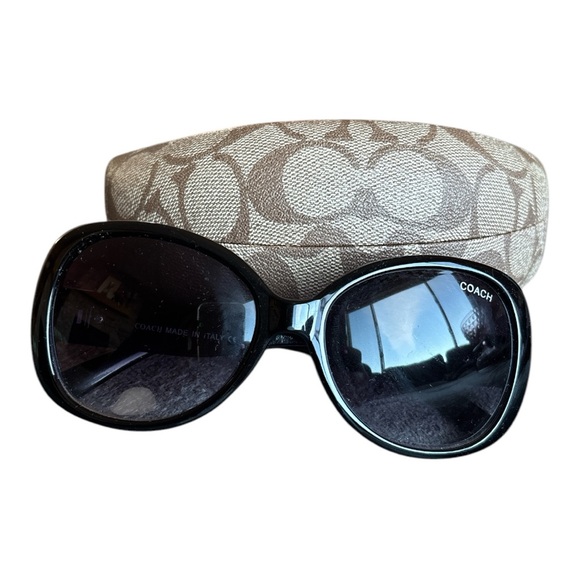 Coach Black Sunglasses with Case - Picture 1 of 9